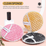 Maxbell 3 Pieces Reusable Makeup Remover Pads Face Cleaning Wipes Cloth 4.7in Dia