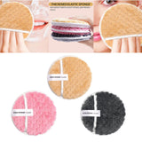 Maxbell 3 Pieces Reusable Makeup Remover Pads Face Cleaning Wipes Cloth 4.7in Dia