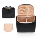 Maxbell Travel Makeup Cosmetic Case Storage Bag with Divider 23x16x19cm Washable