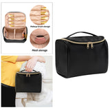 Maxbell Travel Makeup Cosmetic Case Storage Bag with Divider 23x16x19cm Washable