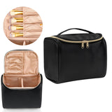 Maxbell Travel Makeup Cosmetic Case Storage Bag with Divider 23x16x19cm Washable