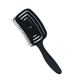 Maxbell Detangle Hairbrush Fast Drying Hair Vented Hair Brush for Barber Black