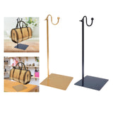 Maxbell Handbag Display Rack Retail Adjustable Tabletop Purse Stand, Show Bracket Black