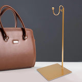 Maxbell Handbag Display Rack Retail Adjustable Tabletop Purse Stand, Show Bracket Gold