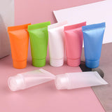 Maxbell 100Pcs Empty Soft Tubes Bottle 5ml with Caps for Makeup Cream pink
