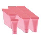 Maxbell 100Pcs Empty Soft Tubes Bottle 5ml with Caps for Makeup Cream pink