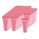 Maxbell 100Pcs Empty Soft Tubes Bottle 5ml with Caps for Makeup Cream pink