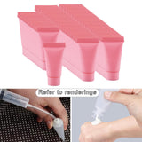Maxbell 100Pcs Empty Soft Tubes Bottle 5ml with Caps for Makeup Cream pink