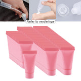 Maxbell 100Pcs Empty Soft Tubes Bottle 5ml with Caps for Makeup Cream pink