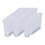 Maxbell 100Pcs Empty Soft Tubes Bottle 5ml with Caps for Makeup Cream glossy white
