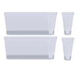 Maxbell 100Pcs Empty Soft Tubes Bottle 5ml with Caps for Makeup Cream glossy white
