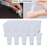 Maxbell 100Pcs Empty Soft Tubes Bottle 5ml with Caps for Makeup Cream glossy white
