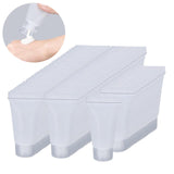 Maxbell 100Pcs Empty Soft Tubes Bottle 5ml with Caps for Makeup Cream glossy white