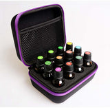 Maxbell Travel 12 Slots Essential Oil Carrying Case Storage Bag for 15ml Red