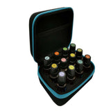 Maxbell Travel 12 Slots Essential Oil Carrying Case Storage Bag for 15ml Red