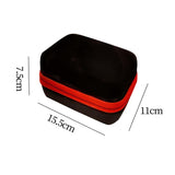 Maxbell Travel 12 Slots Essential Oil Carrying Case Storage Bag for 15ml Red