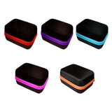 Maxbell Travel 12 Slots Essential Oil Carrying Case Storage Bag for 15ml Red