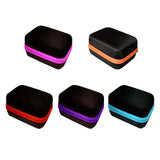 Maxbell Travel 12 Slots Essential Oil Carrying Case Storage Bag for 15ml Red