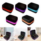 Maxbell Travel 12 Slots Essential Oil Carrying Case Storage Bag for 15ml Red