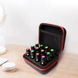 Maxbell Travel 12 Slots Essential Oil Carrying Case Storage Bag for 15ml Red