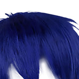 Maxbell Cosplay Short Wig Heat Resistant Spiky for Costume Men Cosplayer Blue