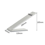Maxbell Stainless Steel Shoe Display Stand Rack Holder for Shoe Shop Clothing Store Silver
