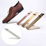 Maxbell Stainless Steel Shoe Display Stand Rack Holder for Shoe Shop Clothing Store Silver
