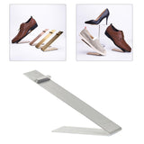 Maxbell Stainless Steel Shoe Display Stand Rack Holder for Shoe Shop Clothing Store Silver