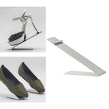 Maxbell Stainless Steel Shoe Display Stand Rack Holder for Shoe Shop Clothing Store Silver
