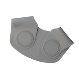 Maxbell Silicone Hair Cutting Non Slip Neck Shawl for Haircut or Dye Stylist Salon Gray
