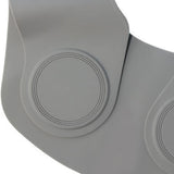 Maxbell Silicone Hair Cutting Non Slip Neck Shawl for Haircut or Dye Stylist Salon Gray