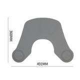 Maxbell Silicone Hair Cutting Non Slip Neck Shawl for Haircut or Dye Stylist Salon Gray