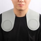 Maxbell Silicone Hair Cutting Non Slip Neck Shawl for Haircut or Dye Stylist Salon Gray