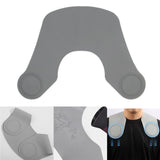 Maxbell Silicone Hair Cutting Non Slip Neck Shawl for Haircut or Dye Stylist Salon Gray