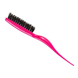 Maxbell Teasing Hair Brushes Portable Three Row for Hair Styling Home Rose Red