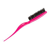 Maxbell Teasing Hair Brushes Portable Three Row for Hair Styling Home Rose Red