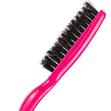 Maxbell Teasing Hair Brushes Portable Three Row for Hair Styling Home Rose Red