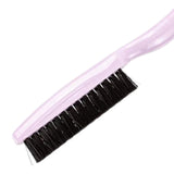 Maxbell Teasing Hair Brushes Portable Three Row for Hair Styling Home Light Purple