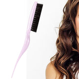 Maxbell Teasing Hair Brushes Portable Three Row for Hair Styling Home Light Purple
