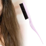 Maxbell Teasing Hair Brushes Portable Three Row for Hair Styling Home Light Purple
