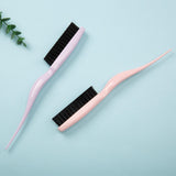 Maxbell Teasing Hair Brushes Portable Three Row for Hair Styling Home Light Purple