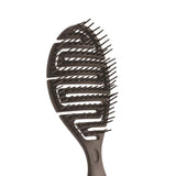 Maxbell Hair Brush S Shape Durable Massage Styling Tool for Wet Hair Dry Hair Men Black