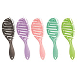 Maxbell Hair Brush S Shape Durable Massage Styling Tool for Wet Hair Dry Hair Men Black