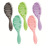 Maxbell Hair Brush S Shape Durable Massage Styling Tool for Wet Hair Dry Hair Men Black