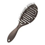 Maxbell Hair Brush S Shape Durable Massage Styling Tool for Wet Hair Dry Hair Men Black