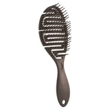 Maxbell Hair Brush S Shape Durable Massage Styling Tool for Wet Hair Dry Hair Men Black