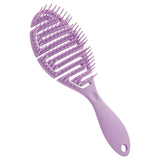 Maxbell Hair Brush S Shape Durable Massage Styling Tool for Wet Hair Dry Hair Men Purple