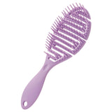 Maxbell Hair Brush S Shape Durable Massage Styling Tool for Wet Hair Dry Hair Men Purple