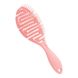 Maxbell Hair Brush S Shape Durable Massage Styling Tool for Wet Hair Dry Hair Men Pink