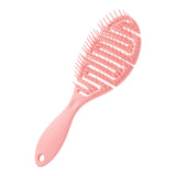 Maxbell Hair Brush S Shape Durable Massage Styling Tool for Wet Hair Dry Hair Men Pink